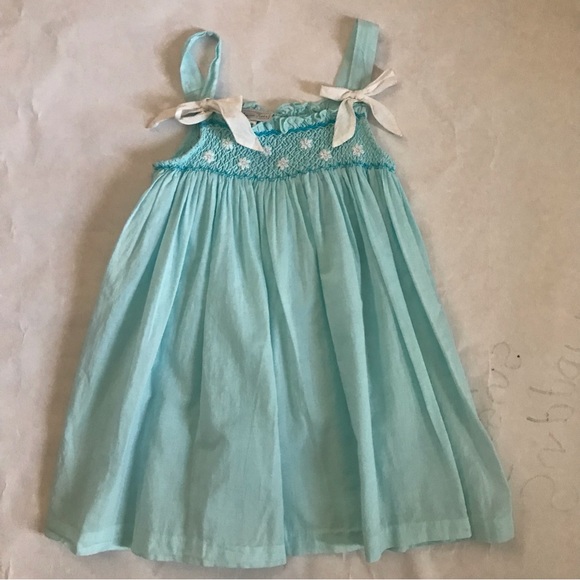 Fantaisie Kids Other - Girl's 4T Boutique  Blue Smocked Tunic Top
